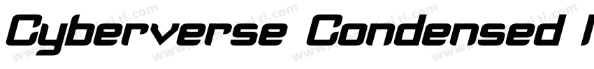 Cyberverse Condensed Italic字体转换